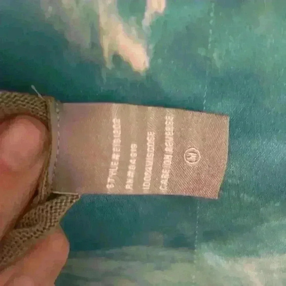 Evolution by Cyrus Geometric Tan Orange and White Knee Length Dress - Picture 15 of 17